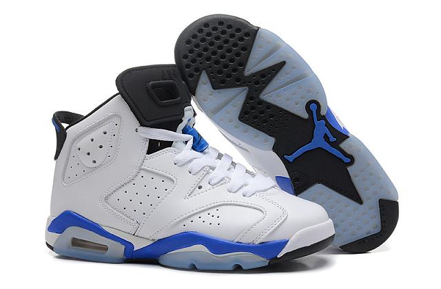 Women Air Jordan Shoes 6 Sport Blue